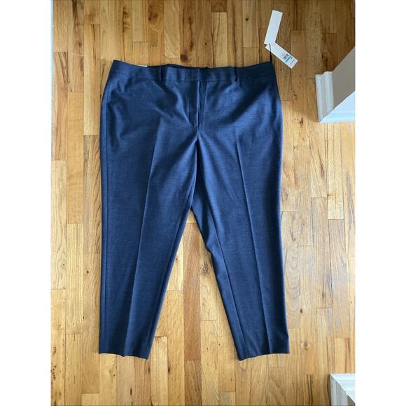 Calvin Klein Slim Fit Navy Blue Dress Pants Slacks Woman’s Plus Size 20W - Picture 1 of 10